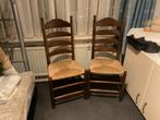 2 houten stoelen met zitting Riet., Ophalen