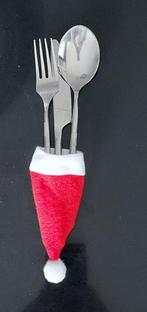 Bestekhouder Kerst 10 stuks (kerstmuts), nieuw in verpakking, Ophalen of Verzenden, Nieuw