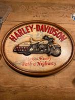 Harley Davidson bord, Verzamelen, Merken en Reclamevoorwerpen, Ophalen of Verzenden, Zo goed als nieuw, Reclamebord