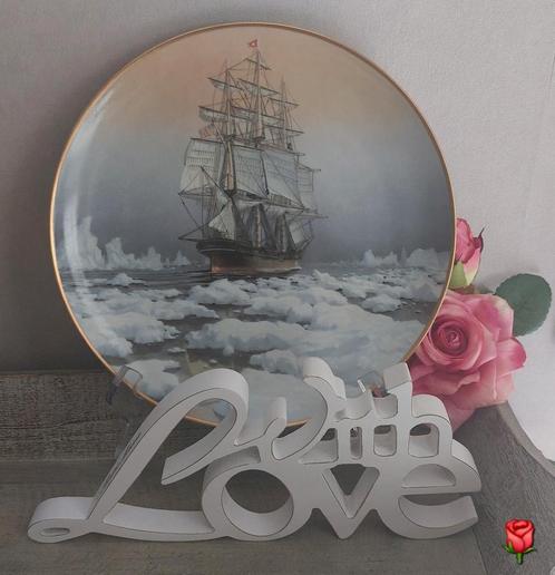 Wandbord met het Redjacket zeilschip van Franklin Porcelain, Huis en Inrichting, Woonaccessoires | Wanddecoraties, Zo goed als nieuw
