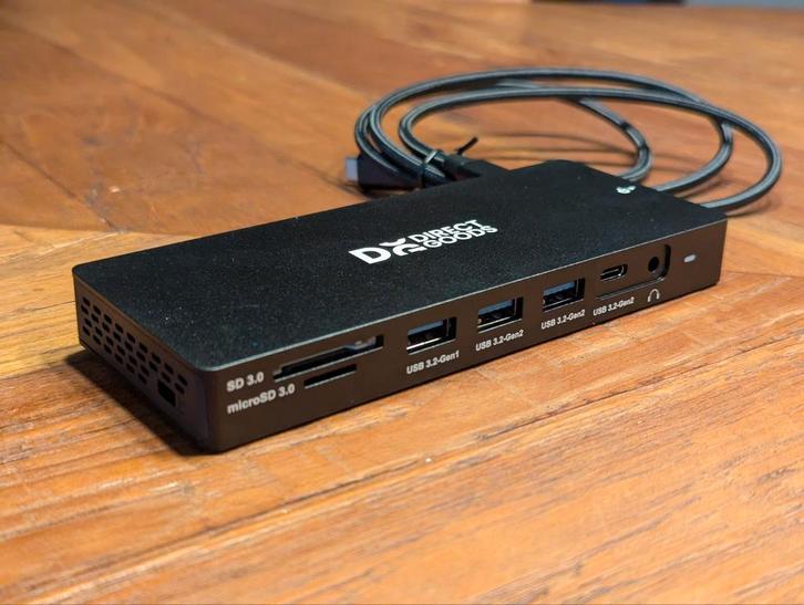 DirectGoods 13-in-1 Triple Display Docking Station, Computers en Software, Dockingstations, Zo goed als nieuw, Docking station