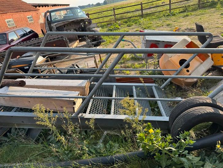 Stalen Buiten Trap, Doe-het-zelf en Verbouw, Ladders en Trappen, 2 tot 4 meter, Ophalen