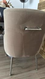 5 Velvet Eetstoelen met Zilveren Poten, Ophalen