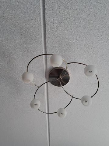 Plafondlamp chroom halogeen beschikbaar voor biedingen