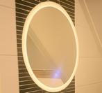 Ronde badkamer spiegel 60 centimeter met o.a. verlichting, Huis en Inrichting, Badkamer | Badkamermeubels, Overige typen, Zo goed als nieuw