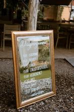 Spiegel met geslepen glas - Bruiloft decoratie, Ophalen, Gebruikt, 100 tot 150 cm, 75 tot 100 cm