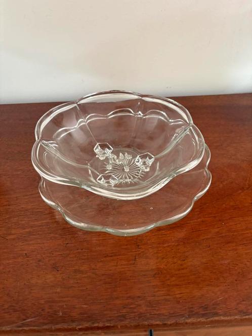 Fruittest jaren ‘50 vintage Glas Val Saint Lambert, Antiek en Kunst, Antiek | Glas en Kristal, Ophalen