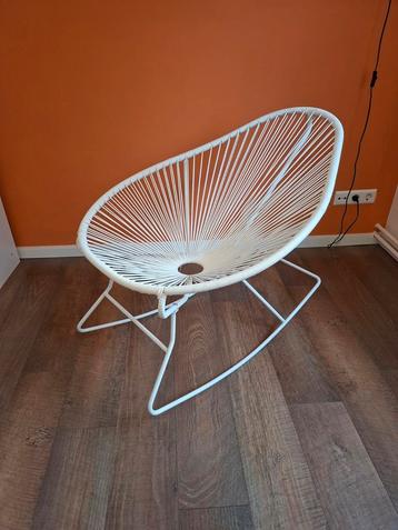 Westwing Relaxstoel, kleur wit - Nette Staat! beschikbaar voor biedingen