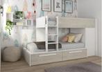 Jules stapelbed met kast en lades - 90x200 - Wit