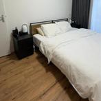 Iron bedframe + Swiss Sense bed 180x200cm, Ophalen, Gebruikt, Zwart, Tweepersoons