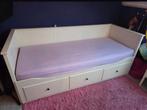 Ikea Hemnes bedbank incl. 1 matras, Ophalen, Gebruikt, Wit, Tweepersoons