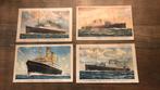 4 ansichtkaarten holland americalijn ongebruikt, Ophalen of Verzenden, Nieuw, Kaart, Foto of Prent