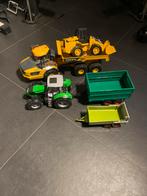Bruder Speelgoed Set  - Tractor, Vrachtwagen, Graafmachine, Ophalen of Verzenden, Gebruikt, Jongen of Meisje