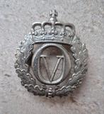 Militaire Noorse pet badge, Ophalen of Verzenden, Landmacht, Nederland, Embleem of Badge