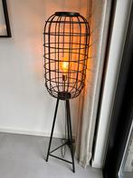 Light & Living Vloerlamp TOAH - oud brons-mat zwart - L, Ophalen, Zo goed als nieuw, Metaal of Aluminium