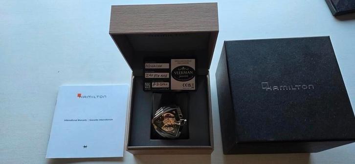 Hamilton Ventura XXL Skeleton, Sieraden, Tassen en Uiterlijk, Horloges | Heren, Nieuw, Polshorloge, Overige merken, Overige materialen