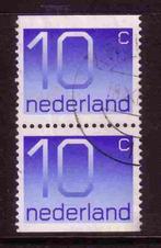 Nederland 1976 C122 Crouwel 10c-paar, Gest, Postzegels en Munten, Postzegels | Nederland, Ophalen of Verzenden, Na 1940, Gestempeld