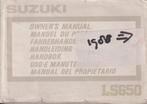 Suzuki LS650 Savage Instruktieboekje meertalig1988, Ophalen of Verzenden, Suzuki