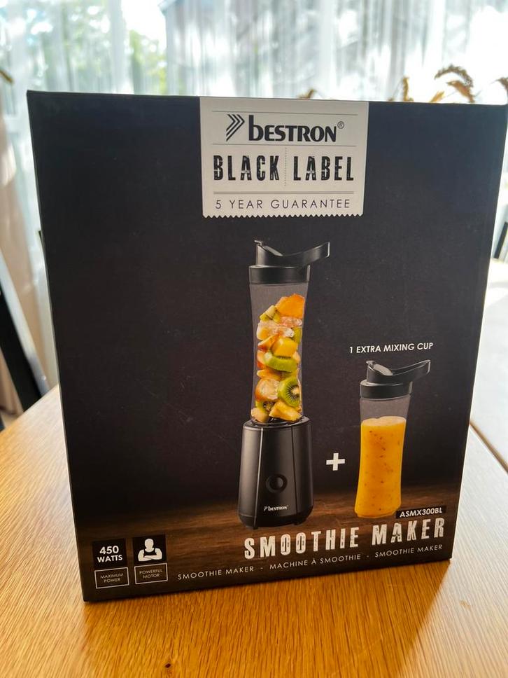 Bestron New Bestron Black Label Smoothie Maker (Never Used), Witgoed en Apparatuur, Blenders, Zo goed als nieuw, Ophalen
