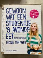 Kookboek: Gewoon, wat een studentje 's avonds eet, Gelezen, Hoofdgerechten, Leonie ter Veld, Ophalen of Verzenden