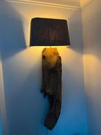 Boomstam wandlamp met kap., Ophalen, Zo goed als nieuw