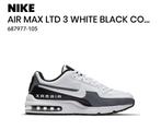 Nike Air Max LTD 3 White-Black-Grey maat 47,5, Kleding | Heren, Schoenen, Ophalen of Verzenden, Nieuw, Nike