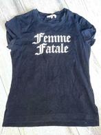 Josh V xs femme fatale shirt tshirt zwart zwarte, Gedragen, Maat 34 (XS) of kleiner, Zwart, Korte mouw
