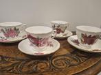 4 mooie vintage porseleinen royal Vale kop en schotel, Antiek en Kunst, Antiek | Servies los, Ophalen of Verzenden