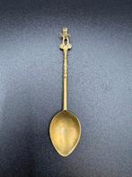 Antieke messing lepel met figuur, Ophalen of Verzenden