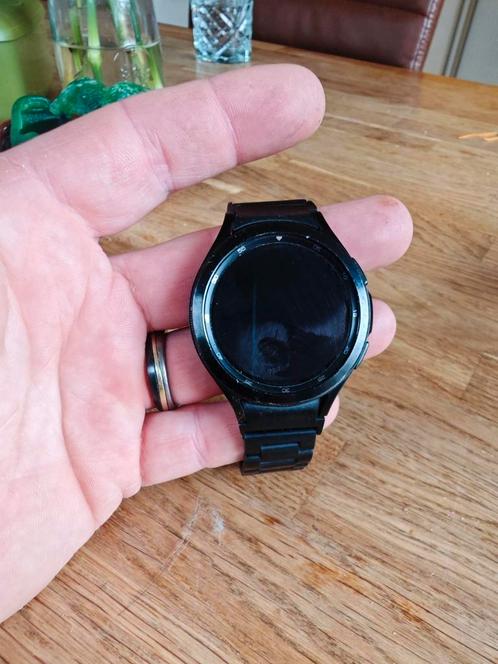 Samsung Galaxy Watch 4 classic 46, Sieraden, Tassen en Uiterlijk, Smartwatches, Zo goed als nieuw, Android, Zwart, Ophalen of Verzenden