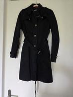 Lange trenchcoat- zwart - maat S - merk Esprit, Zwart, Ophalen of Verzenden, Zo goed als nieuw, Maat 36 (S)