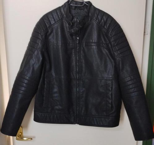 C&A Bikerjack, Kleding | Heren, Jassen | Winter, Nieuw, Maat 56/58 (XL), Zwart, Ophalen of Verzenden