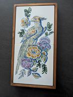 Vintage Tegeltableau Papegaai, Ophalen of Verzenden