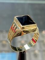 14k Gouden Ring Onyx, Sieraden, Tassen en Uiterlijk, 20 of groter, Heer, Nieuw, Ophalen of Verzenden