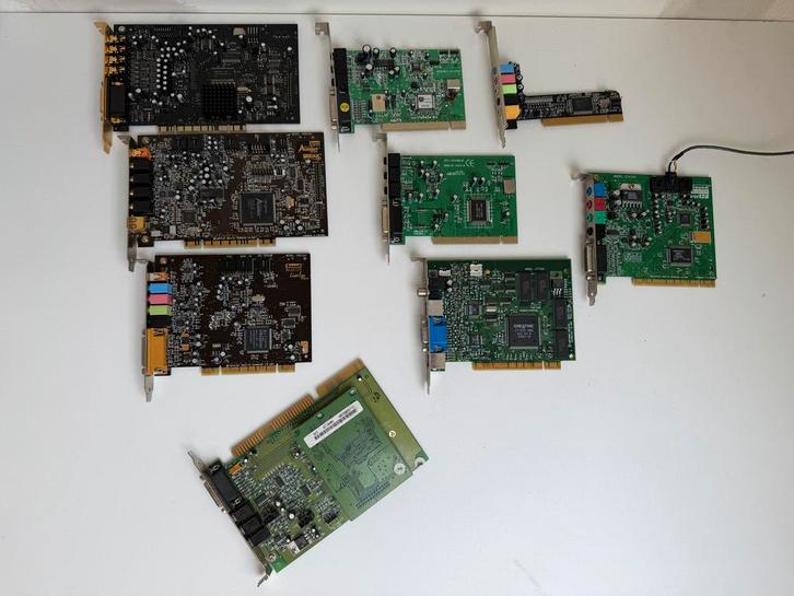 Retro Geluidskaarten Collectie - Sound Blaster, Aureal, ESS, Computers en Software, Vintage Computers, Ophalen of Verzenden