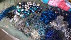 Kerstballen slingers, alles voor een blauw zilver witte boom, Diversen, Kerst, Ophalen, Gebruikt