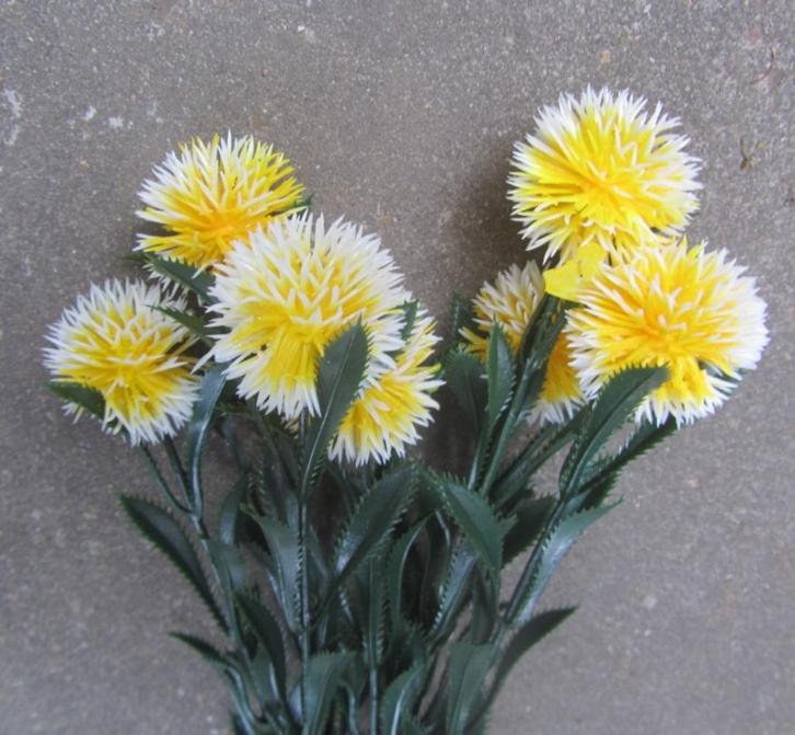 DISTEL BOLLEN - KUNST - GEEL, Huis en Inrichting, Woonaccessoires | Kunstplanten en Kunstbloemen, Nieuw, Ophalen of Verzenden