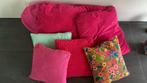 8 kussens, Huis en Inrichting, Woonaccessoires | Kussens, Ophalen, Zo goed als nieuw, Roze, Vierkant