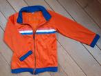 Trainingsjack oranje Holland maat 122/128, Ophalen of Verzenden, Zo goed als nieuw, Jongen of Meisje, Shirt of Longsleeve