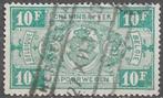 BELGIË 10 Fr. Spoorwegzegel - Rijkswapen in ovaal - 1927, Postzegels en Munten, Verzenden, Gestempeld, Treinen