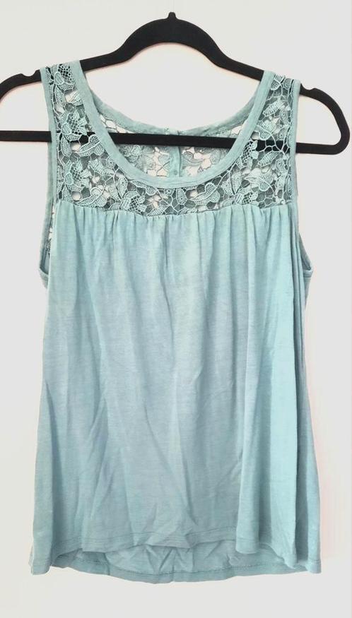 Vero Moda dames top maat M lichtgroen met kant, nieuw, Kleding | Dames, Tops, Nieuw, Maat 38/40 (M), Groen, Zonder mouw, Ophalen of Verzenden