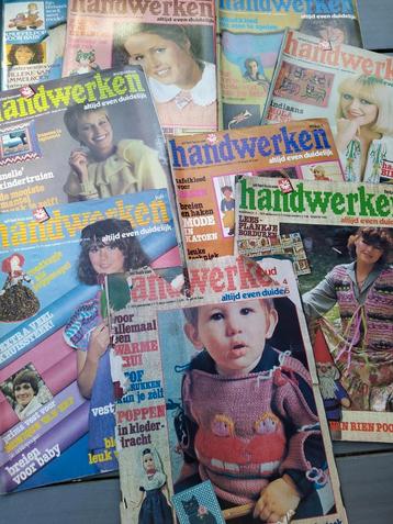 9 nummers tijdschrift Handwerken 1978 compleet met raderblad