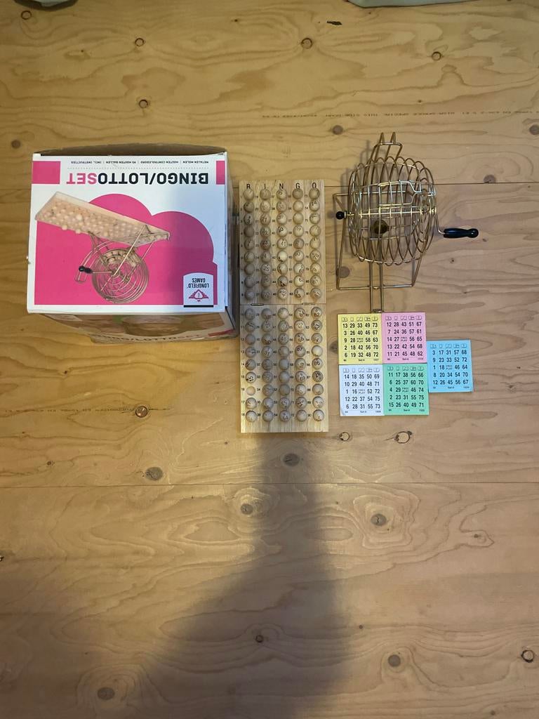 Longfield Games Bingo Set - Zo Goed Als Nieuw, Hobby en Vrije tijd, Scrapbooking, Zo goed als nieuw, Overige typen, Overige merken