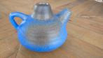 mooie blauwe speciale vaas, Huis en Inrichting, Gebruikt, Blauw, Aardewerk of Porselein, Ophalen of Verzenden