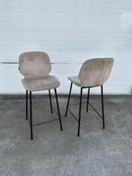 22 taupe luxe bistro horeca restaurant kookeiland krukken, Huis en Inrichting, Barkrukken, Ophalen, 5 krukken of meer, Met voetsteun