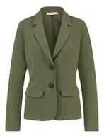 Studio Anneloes  Bright Bonded Blazer army S, Kleding | Dames, Jasjes, Kostuums en Pakken, Studio Anneloes, Verzenden, Zo goed als nieuw