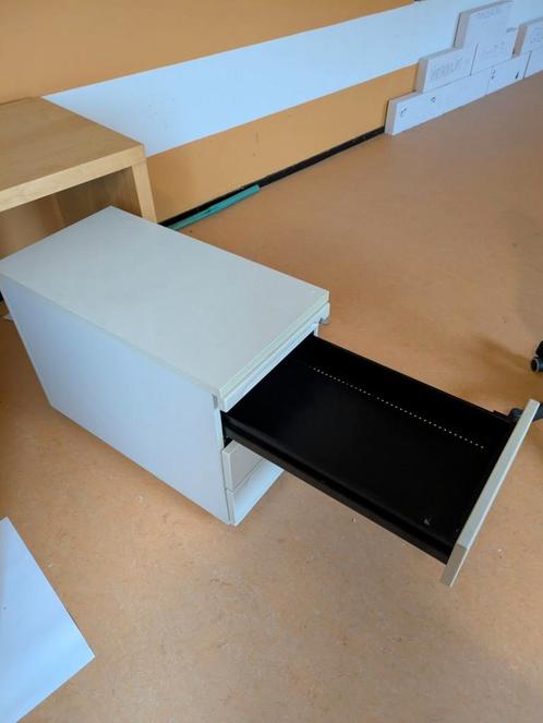 Bureaulade ladekast op wieltjes, Huis en Inrichting, Kasten | Roldeurkasten en Archiefkasten, Gebruikt, Minder dan 100 cm, Minder dan 50 cm