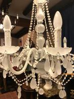 NIEUWE kroonluchter - frosted glazen - luchter – hanglamp, Huis en Inrichting, Lampen | Kroonluchters, Ophalen, Luxueus klassiek