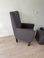 Fijne stoel met voetenbank, Huis en Inrichting, Fauteuils, Ophalen, Zo goed als nieuw, Stof, 75 tot 100 cm