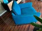 Comfortabele turquoise fauteuil, Huis en Inrichting, Fauteuils, Ophalen, 75 tot 100 cm, Stof, 50 tot 75 cm